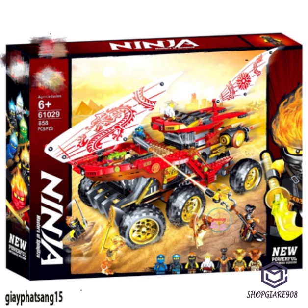 Bán LEGO Ninjago Land Bounty Pack 4021 Cỗ Xe Tăng Sa Mạc của các Ninja 1272 mảnh