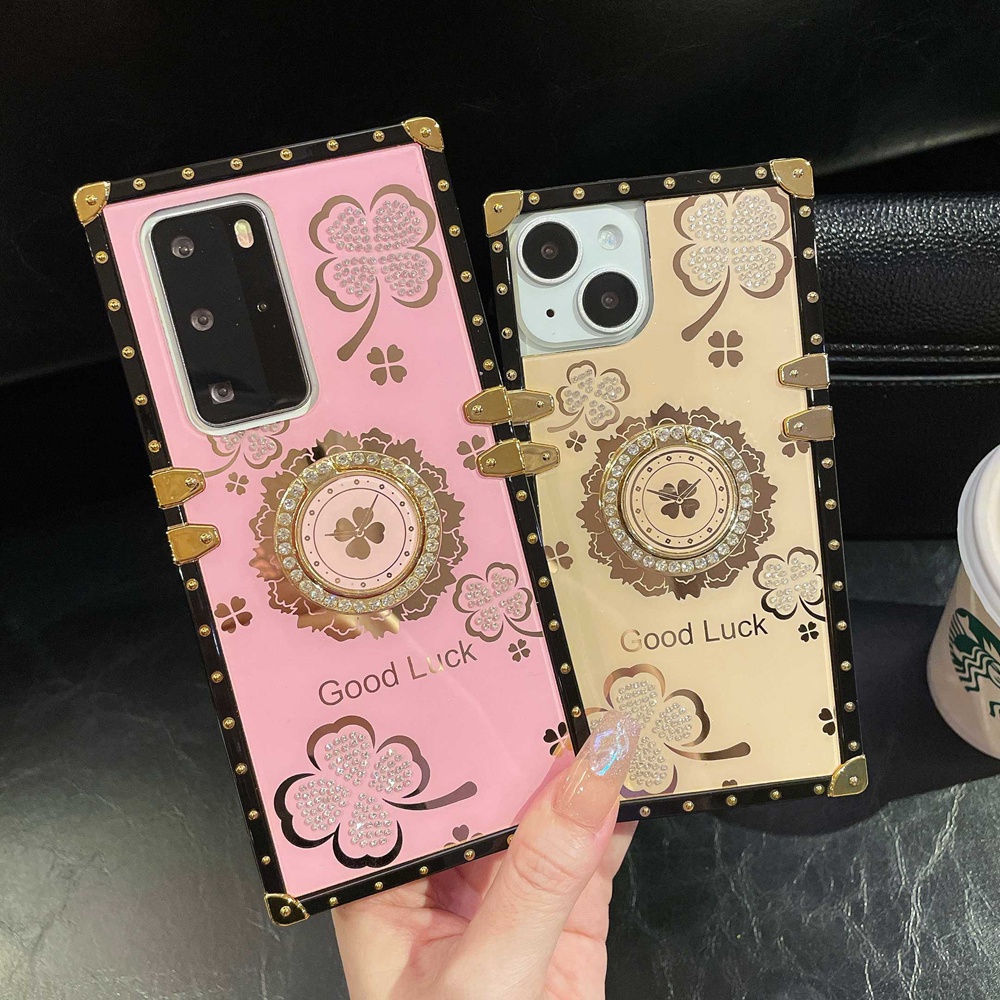 Bao Da Điện Thoại Hình Vuông Đính Đá Lấp Lánh Cho redmi note 12 4g 12 pro plus 5g 12c