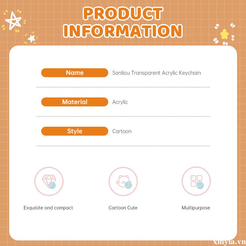 🌺🌺Móc Khóa Hình Chú Chó Sanrio Pacha Hoạt Hình Đáng Yêu