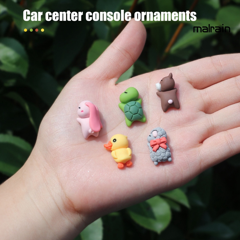 Đồ Trang Trí Xe Hơi Hình Động Vật Dễ Thương Bằng Nhựa resin Không Để Lại Dấu Vết