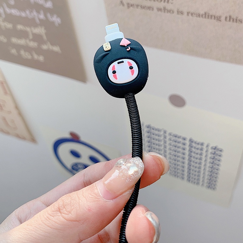 STARBUCKS Phụ Kiện Bảo Vệ Đầu Cáp Sạc Nhanh Hình Chú Chó corgi Dễ Thương