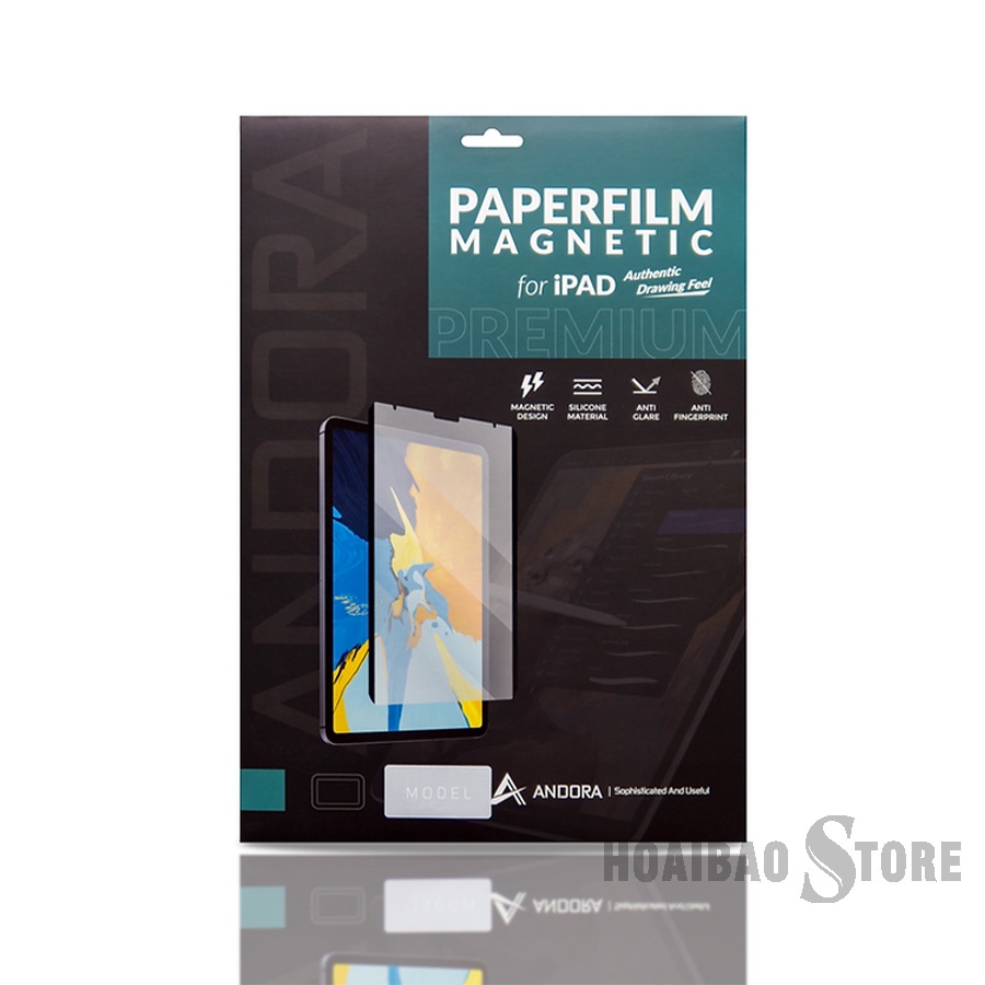 Tấm Film Nam Châm Cho iPad 8.3/ 9.7/ 10.2/10.5 inch ANDORA Paperfilm Magnetic dễ dàng tháo lắp
