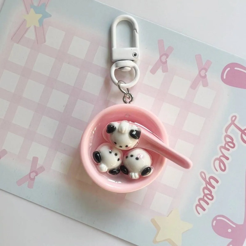 Sanrio Móc Khóa Hình Bát Cơm kuromi melody pochacco cinnamoroll Dễ Thương