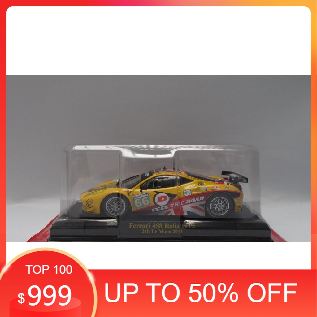Xe mô hình IXO Hachette FERRARI 458 Italia GT2 24h Le Mans 2011 tỷ lệ 1:43