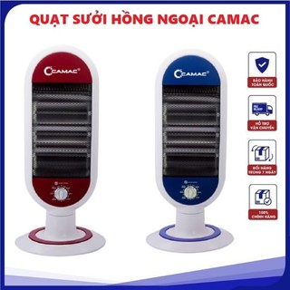 Máy sưởi Fuji, Quạt Sưởi Camac đa năng tiện lợi - Đèn sưởi cao cấp 3 bóng Halogen làm ấm phòng nhanh, máy sưởi