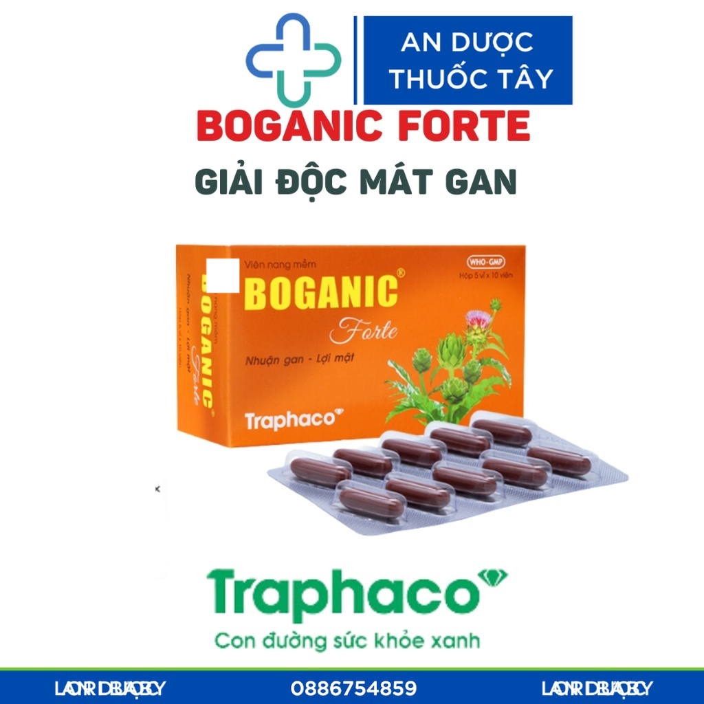 ✅ Giải độc gan Boganic Forte Hộp 50v- Traphaco -