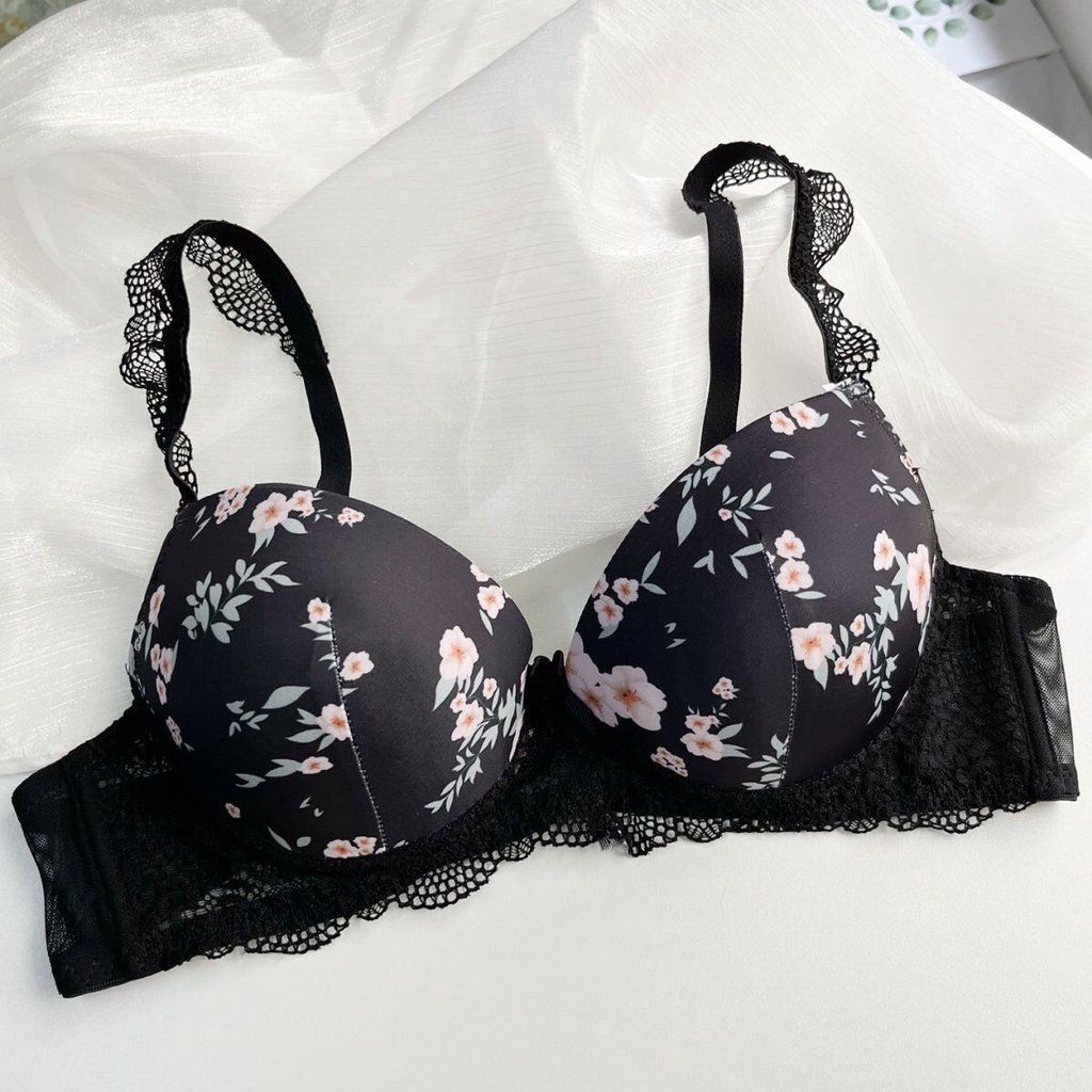 Áo Lót Nâng Ngực Họa Tiết Hoa Dễ Thương size 34-42