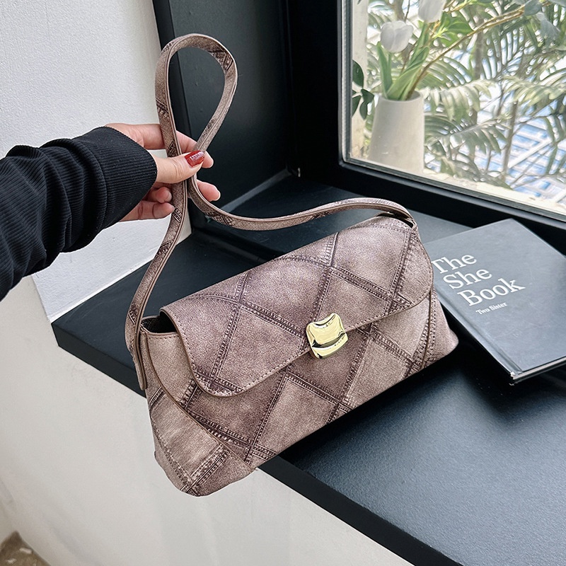 Beikeyang Túi Xách Tay Đeo Vai Phong Cách Pháp Đơn Giản Cho Nữ