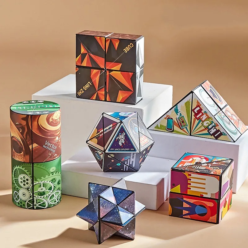 LAHOMIA Đồ Chơi Khối Rubik Hình Học 3d Thông Minh Cho Trẻ Em