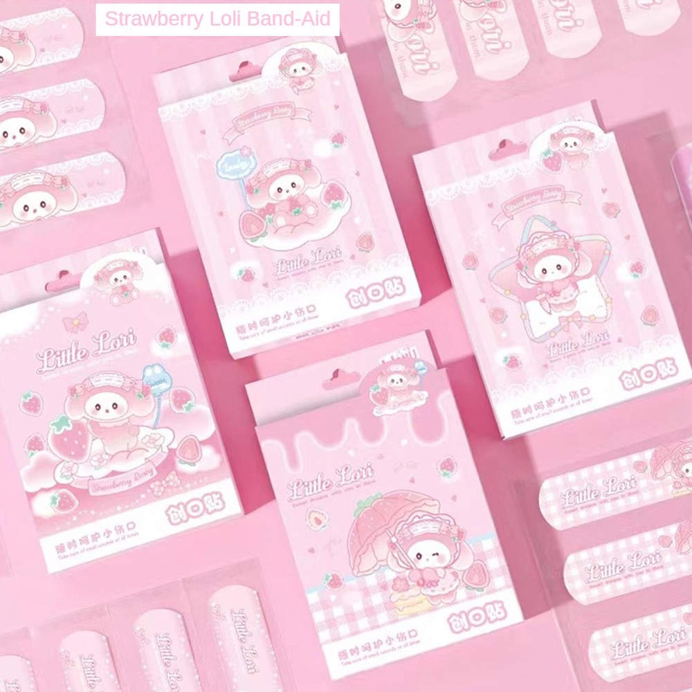 Băng Vết Thương Họa Tiết Hoạt Hình được Cấp Phép Chính Hãng Của Miss Rose, Băng Cá Nhân Màu Xanh Lá Cây, Hộp 20 Miếng Và 16 Miếng.