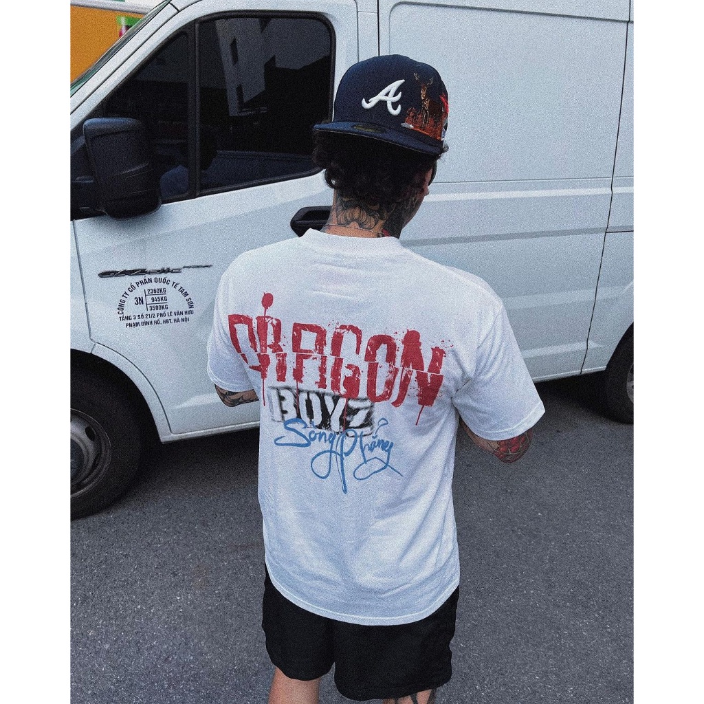 Áo Thun Tay Lỡ Unisex Bánh Khả, 100% Cotton, Thiết Kế Độc Quyền, Hình In DTG - Dragon Boyz Brand Chính Hãng