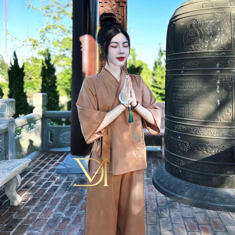 Pháp Phục Thêu Chữ Mẹ Phối Dây siêu xịn