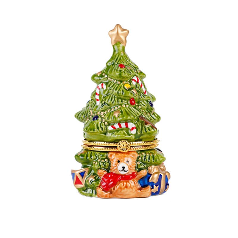 🎄Christmas Hộp Đựng Tiền Tiết Kiệm Hình Cây Thông Giáng Sinh Bằng Gốm Dễ Thương Để Bàn Trang Trí