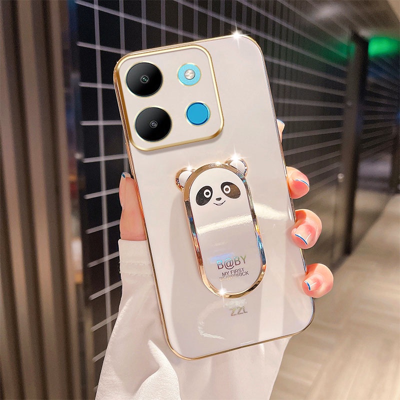 Ốp Điện Thoại Có Giá Đỡ Hình Gấu Trúc Cho xiaomi redmi note 13 pro plus note 13 pro +