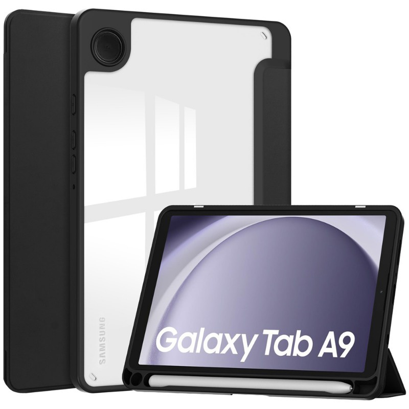 Bao Da Máy Tính Bảng pu Nắp Gập Thông Minh Có Ngăn Đựng Bút Cho samsung galaxy tab a9 8.7 Smx110 Smx115 Smx117 Giá Đỡ