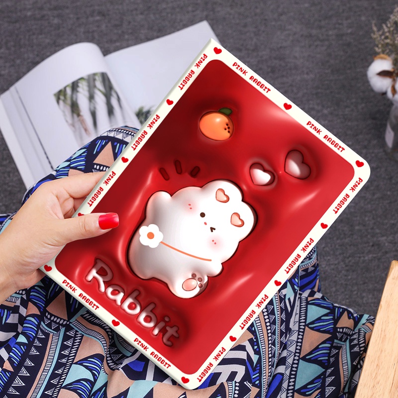 Hoạt Hình Bao Da pu Máy Tính Bảng Nắp Gập In Hình Thỏ Cho xiaomi redmi pad se 11 2023 mi pad 5 pro / pad 6 pro 11 redmi pad 10.61 Ốp