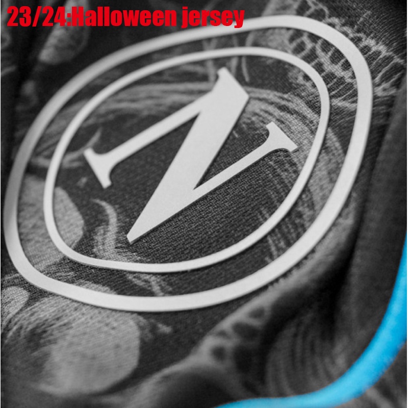 Áo Thun Số 23 / 24 napoli Đội Tuyển Đá Banh Ngày halloween  2023 / 2024 osimhen kvaratskhelia di Lerenzo m.olivera zielinski raspadori