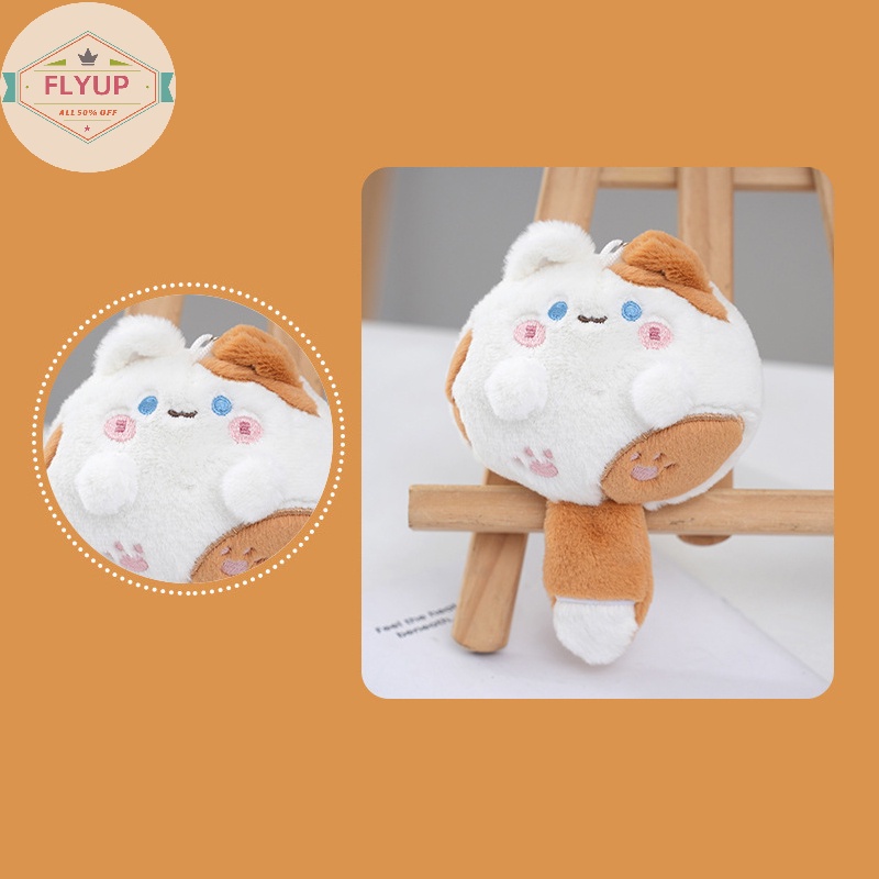 Flyup Mèo Bông Đuôi Dài Mềm Mại Đáng Yêu Chất Lượng Cao Treo Chìa Khóa Xe Hơi vn