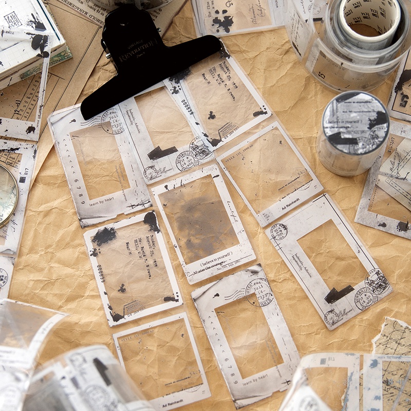 Băng Keo pet washi 50mm * 2m Phong Cách vintage