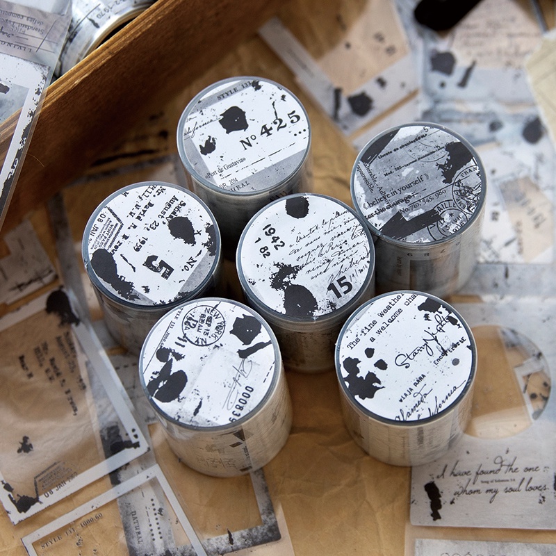 Băng Keo pet washi 50mm * 2m Phong Cách vintage