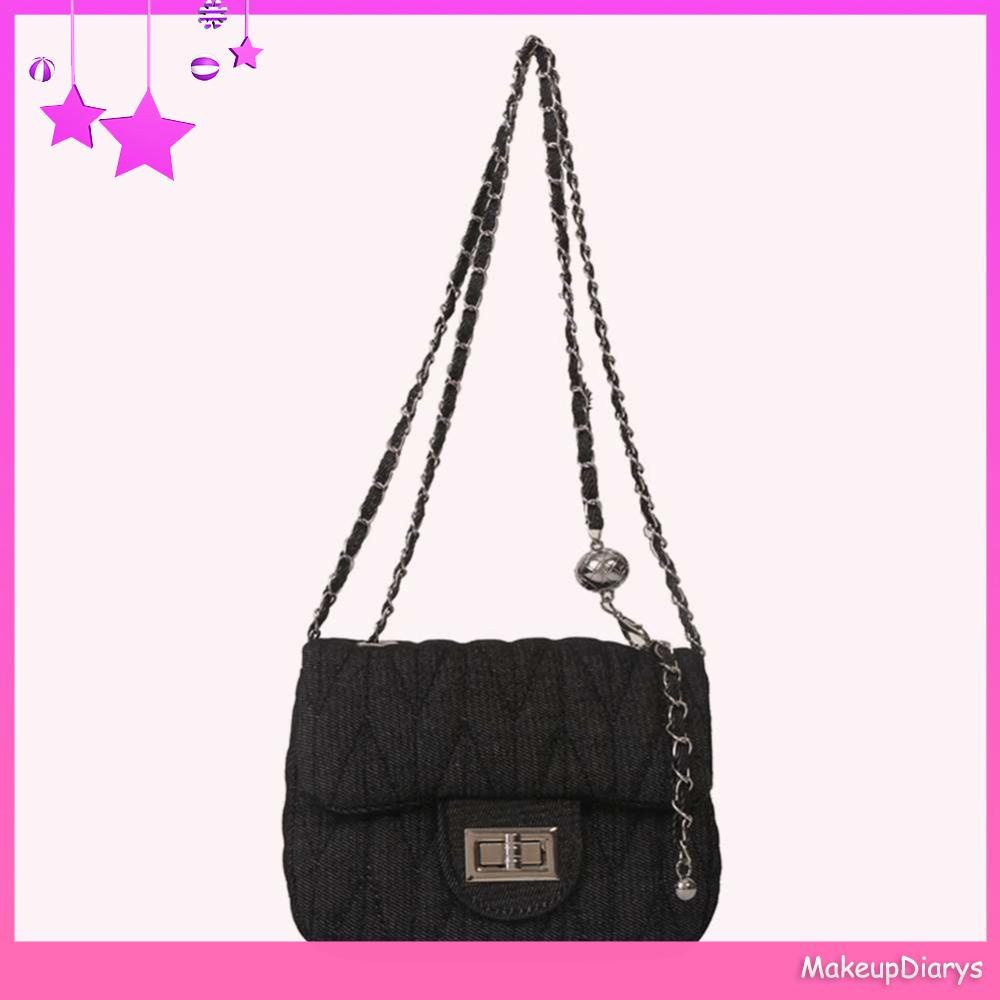 ★ Mỹ Phẩm Trang Điểm ★ Túi denim Đeo Chéo Thời Trang Dành Cho Nữ