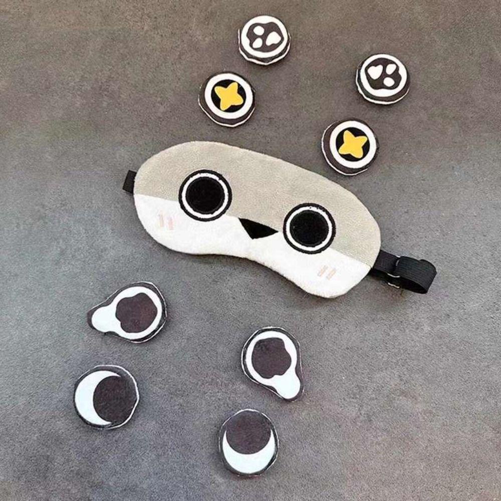 Đồ chơi nhồi bông MMULCK mềm mại hình động vật biển sacabambaspis đeo mặt nạ mắt