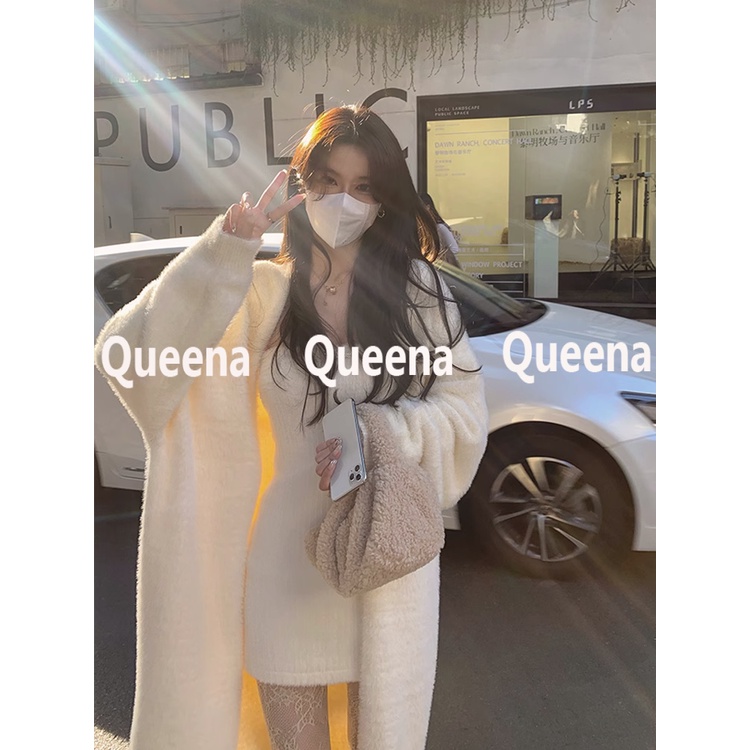 Queena Áo Len áo khoác cardigan Popular Xu hướng Fashion thời trang WMY2300HLL 41Z231011