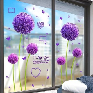 Giấy dán tường 3d tự dính trang trí cửa kính phòng khách / ban công / phòng ngủ