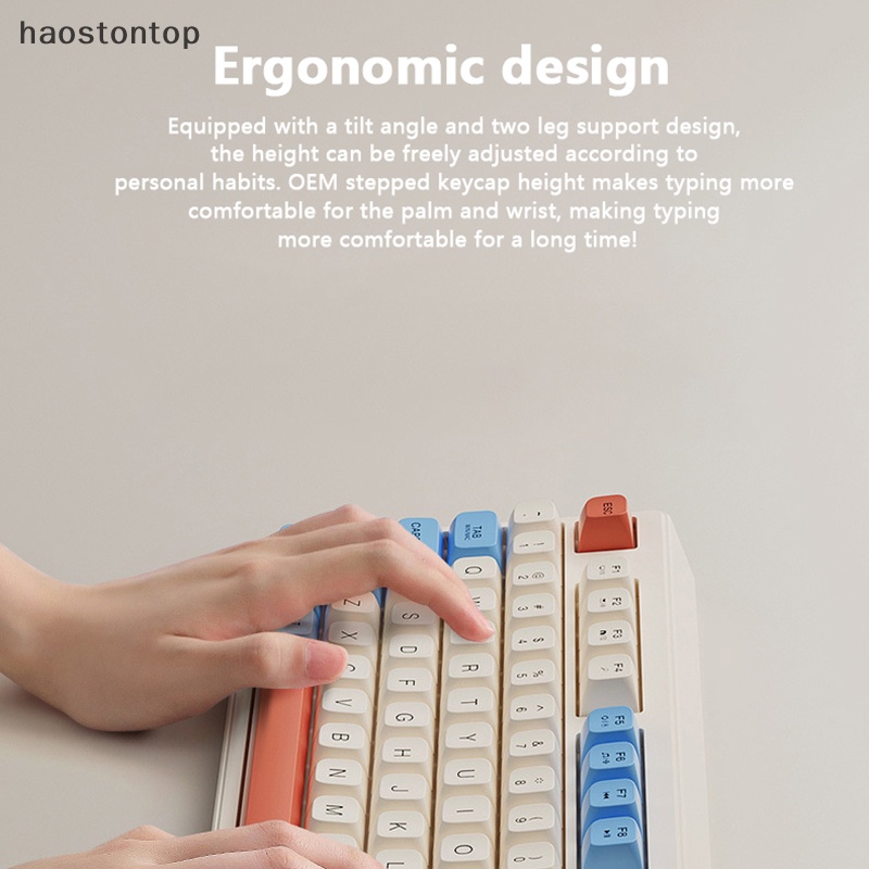 Bàn Phím Cơ gaming haostontop Không Dây Phát Sáng Cho pc / notebook vn