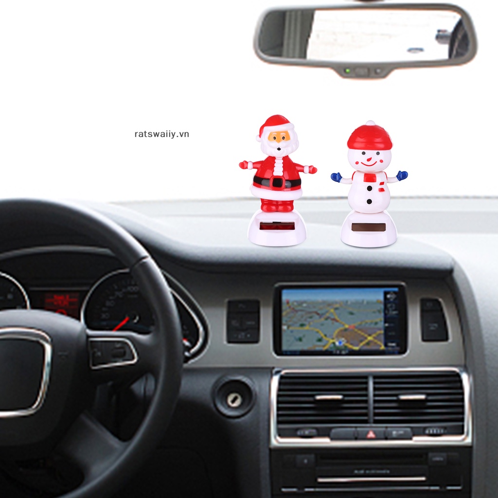 Ratswaiiy 4 Đồ Chơi Người Tuyết Nhảy Múa Sử Dụng Năng Lượng Mặt Trời Hình Ông Già Noel Nhiều Màu Sắc