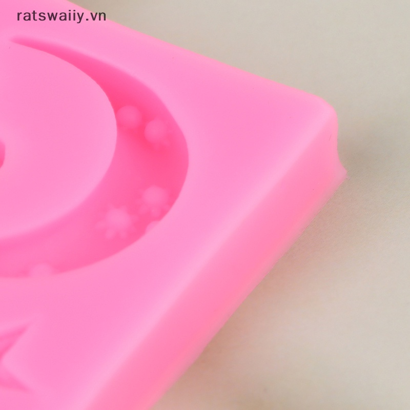 1 Khuôn Silicon Làm Bánh Hình Đám Mây / Ngôi Sao / Đám Mây / Mặt Trăng Trang Trí Bánh Kem diy vn