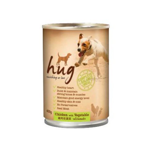 Pate HUG cho chó thức ăn ướt vị gà, bò tươi ngon, đủ dưỡng chất - Lon 400gr Gói 120gr