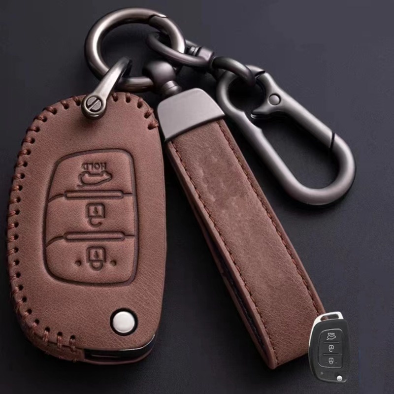 Bao Da Đựng Chìa Khóa Điều Khiển Từ Xa Cho Hyundai matrix getz accent Elantra atos i10 i20 i30 HB20 IX25 IX35 IX45 starex Ioniq Elantra