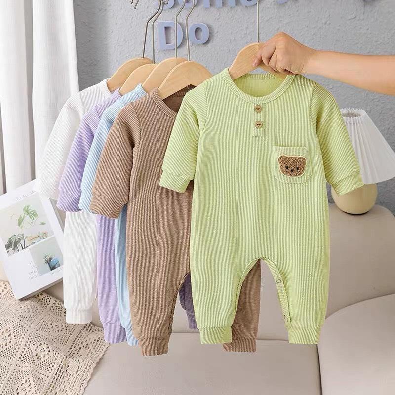 Quần áo trẻ em bộ body dài tay bodysuit áo liền quần bộ đồ liền thân Babyshop88 cho bé trai bé gái M18.9.23-3