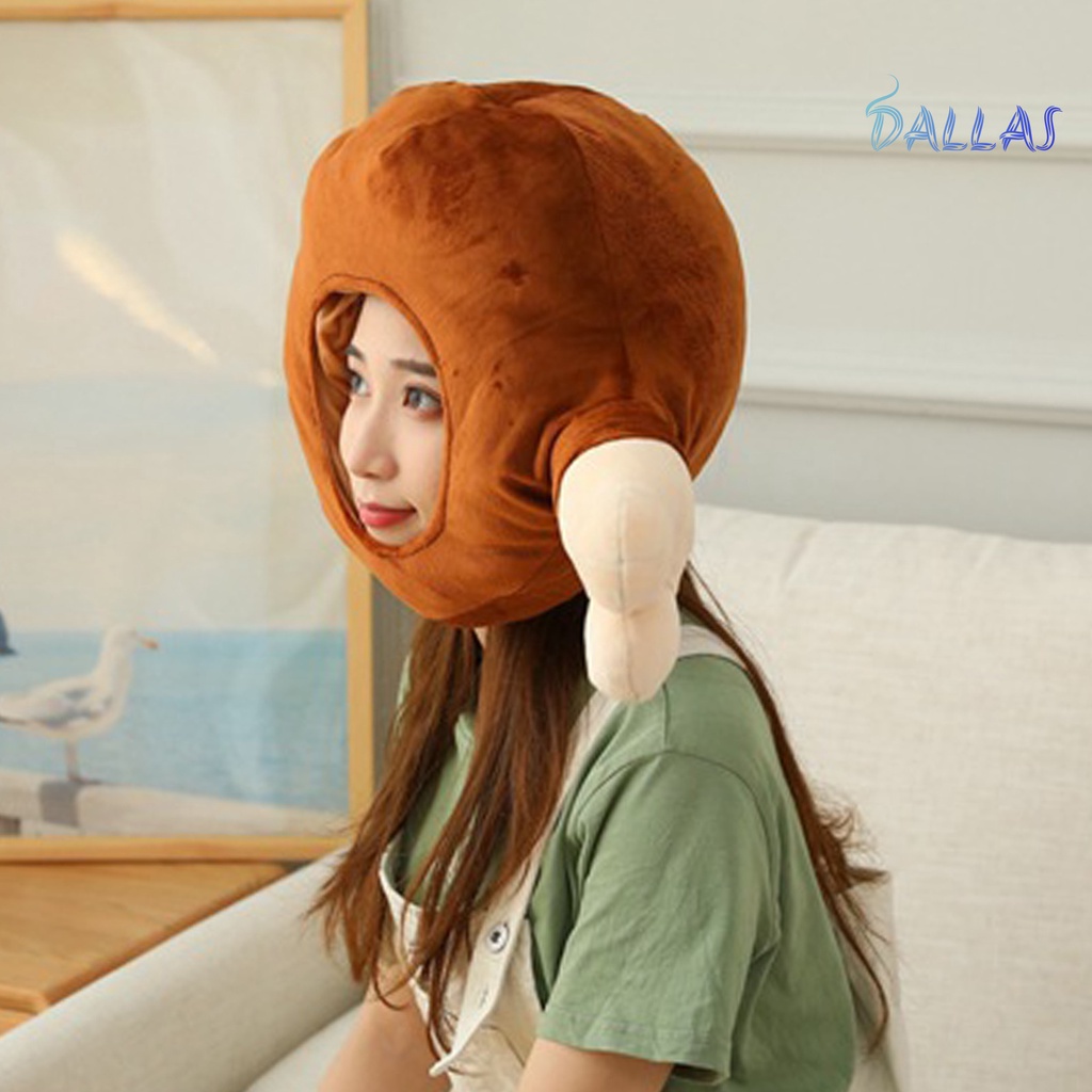 Mũ Nhồi Bông Mềm Mại Hình Bánh Mì / Bánh Mì / Gà Con Đáng Yêu Dành Cho Bé Ngủ
