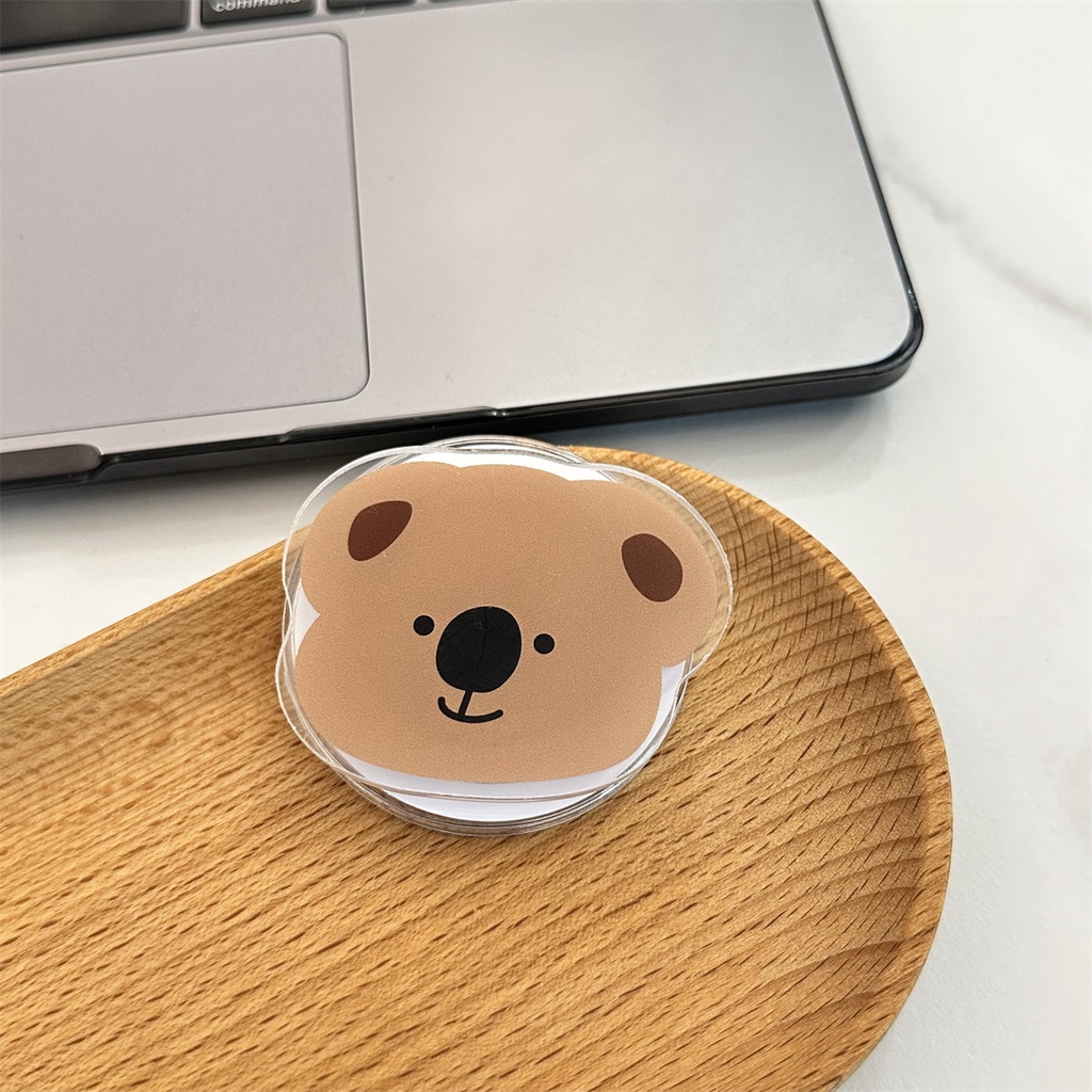 Ốp Điện Thoại Nam Châm Chống Rơi In Hình Cá / Gấu Hoạt Hình Có Giá Đỡ Cho iphone