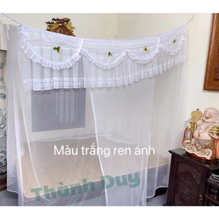 Màn ngủ mắc tay mùng tuyn có cửa ngủ chống muỗi người lớn chất vải lanh thái lạnh