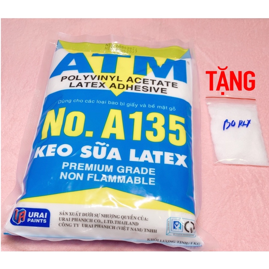Keo Sữa ATM Nguyên Bịch 1Kg - Tặng 20gram BORAX - Nguyên Liệu Làm Slime và Squishy Handmade