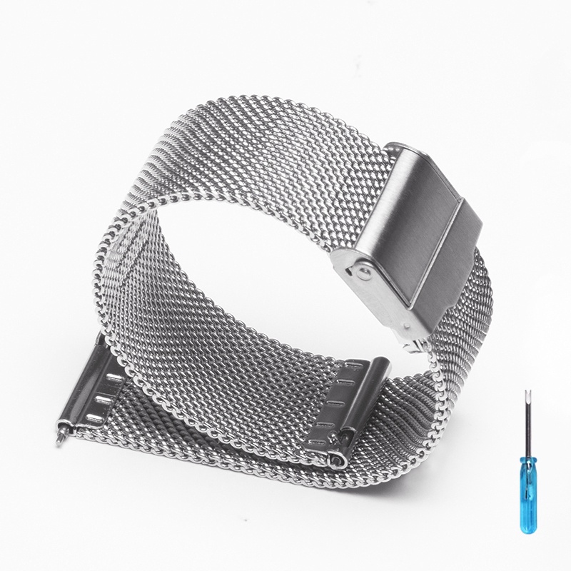 Dây Đeo Kim Loại 18mm 20mm 22mm Cho Đồng Hồ Thông Minh Samsung Galaxy watch 3/46mm/42mm/Acear S3 Huawei watch GT 2 2e Pr