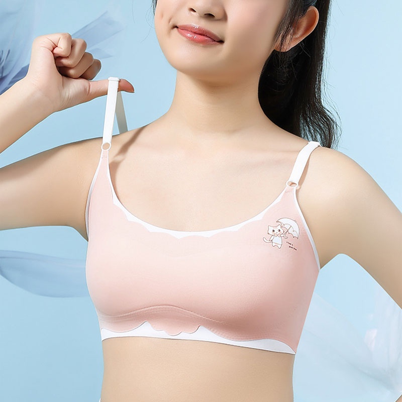 Áo lót HOBIBEAR không đường may cho bé gái tiểu học