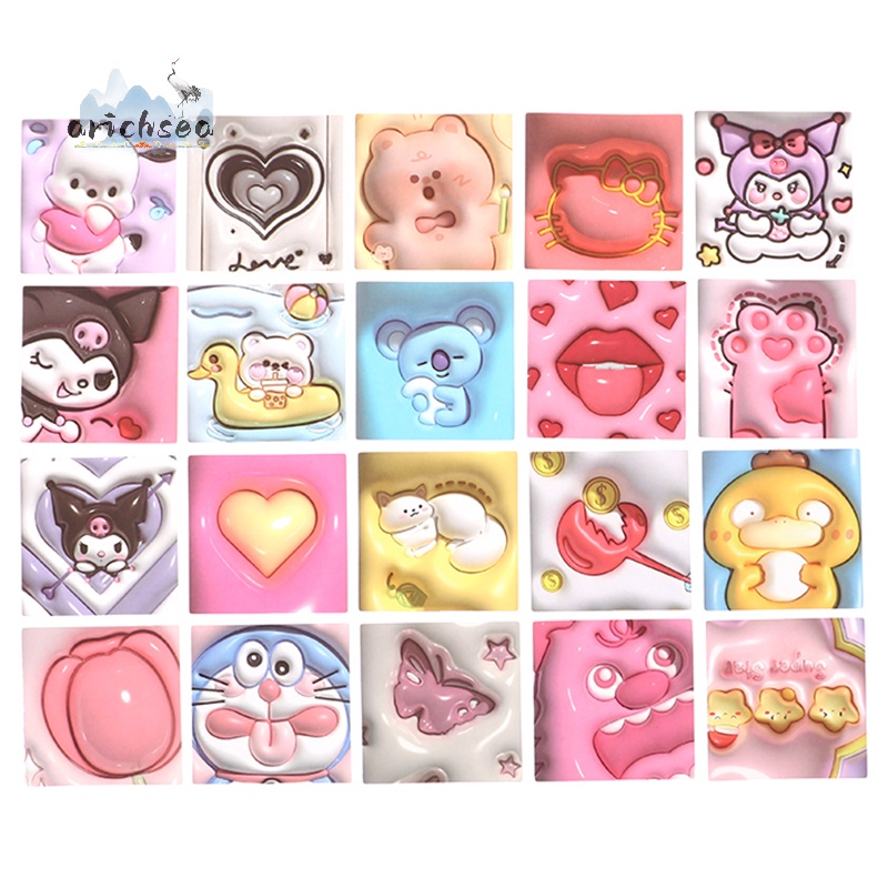 100 Miếng Dán 3d Lập Thể Hình kuromi my melody Dễ Thương Cho laptop Đồ Chơi Nữ Đáng Yêu Giảm Giá