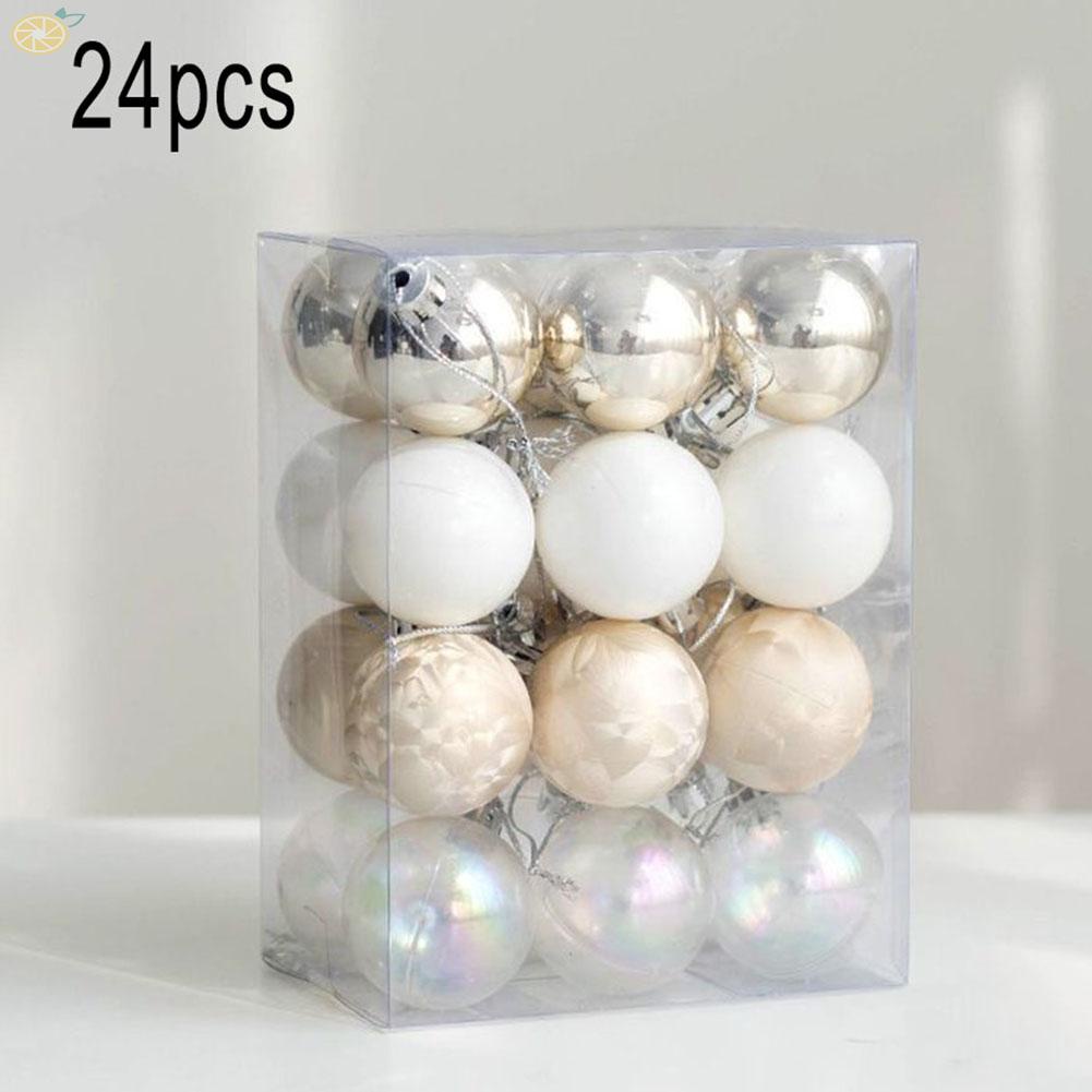 Christmas Tree 1-24pcs 2024 Accessories Baubles Tree Balls Wedding Ornament Xmas