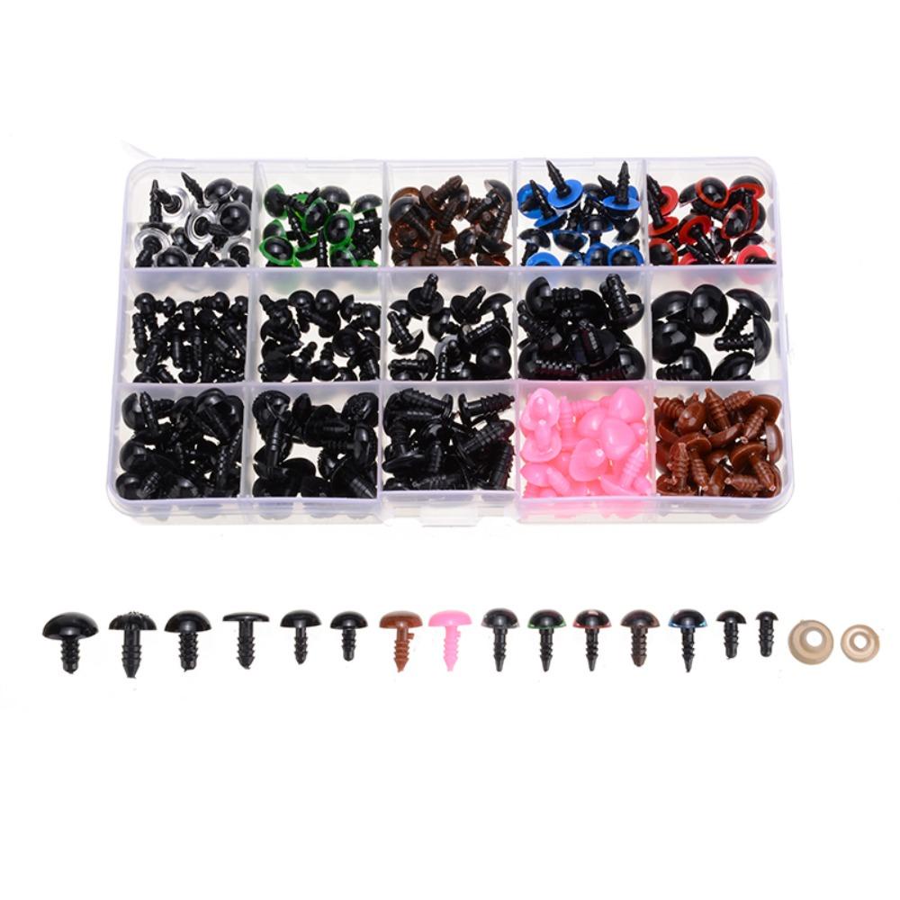 Mmluck 1 Hộp Mắt Mũi Gấu Bông diy Bằng Nhựa An Toàn Cho Búp Bê