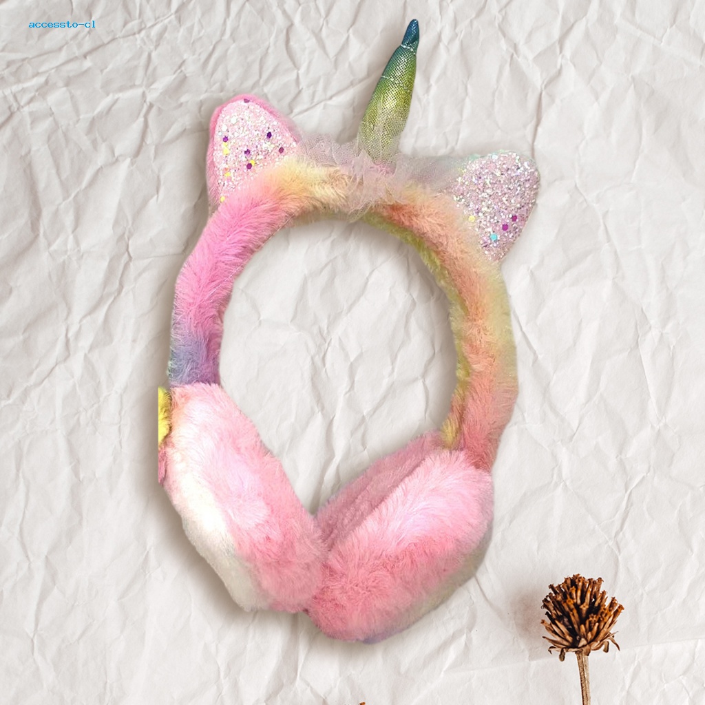 Accessto Tai Nghe bluetooth Không Dây Hình Mèo Nhồi Bông Âm Thanh hifi Có Đèn Phát Sáng Thời Trang Cho Trẻ Em