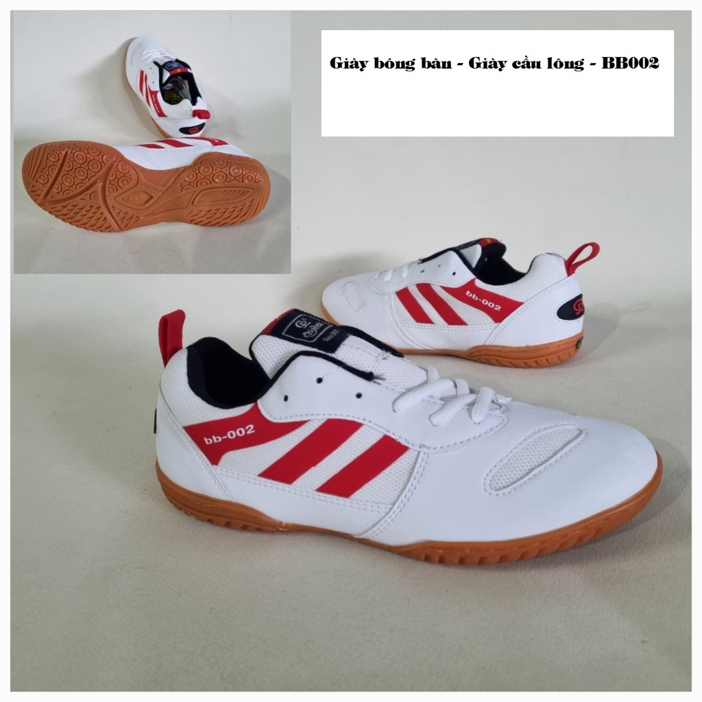 GIÀY BÓNG BÀN, GIÀY CẦU LÔNG BB-002 - SIÊU NHẸ  - SIÊU ÔM CHÂN