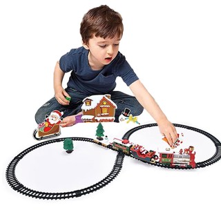 Christmas Train Set - Christmas Tree Train Set Around The Tree - Christmas Train Sets for Under The Tree - Train Set for Christmas Tree