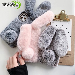 Vỏ Sang Trọng Tương Thích Cho Vivo V29 V29E V29 Lite V27 Pro V27E V25 Pro V23 5G V25E 4G Vỏ Điện Thoại Ấm Áp 3D Thỏ Dễ Thương Lông Ấm Áp Ốp lưng