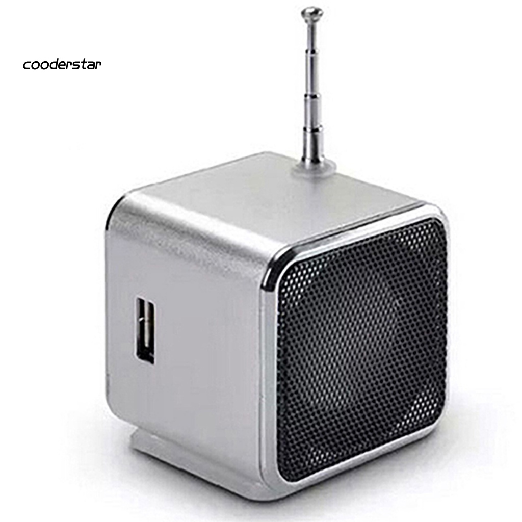 Loa Nghe Nhạc Kiêm Đài fm Kiêm Thẻ Nhớ micro sd tf mini Cổng usb Có Đèn led Sạc Lại Được