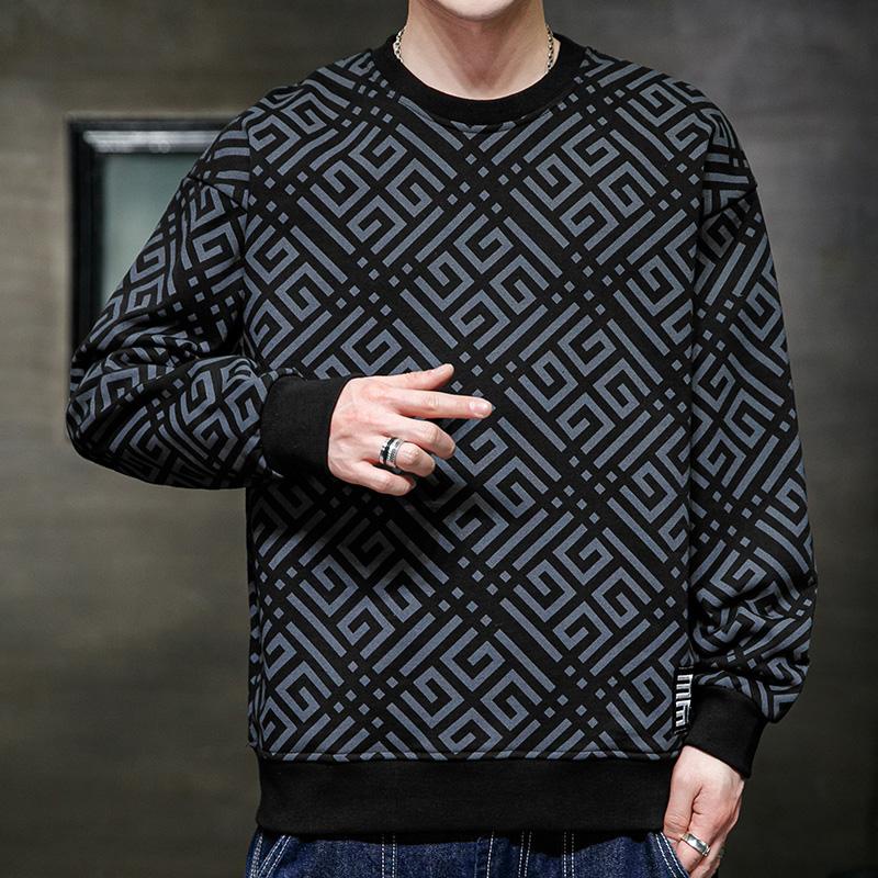 Áo Thun Tay Dài Dáng Rộng plus size m-8xl Thời Trang Xuân Thu Cho Nam