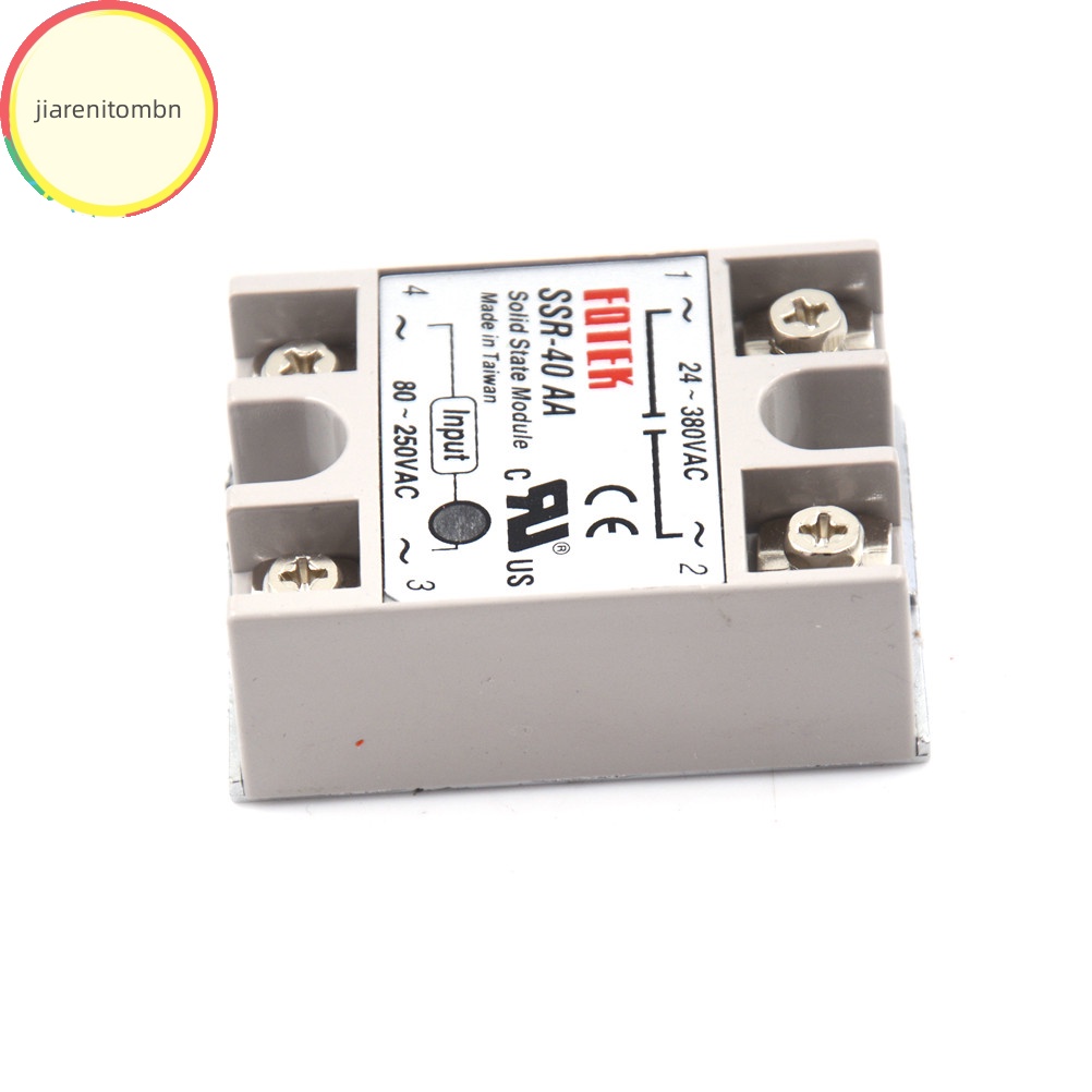 Rơ Le Trạng Thái Học Rắn jiarenitombn ssr-40aa-h 40a 80-250v ac Đến 90-480v ac ssr 40aa vn